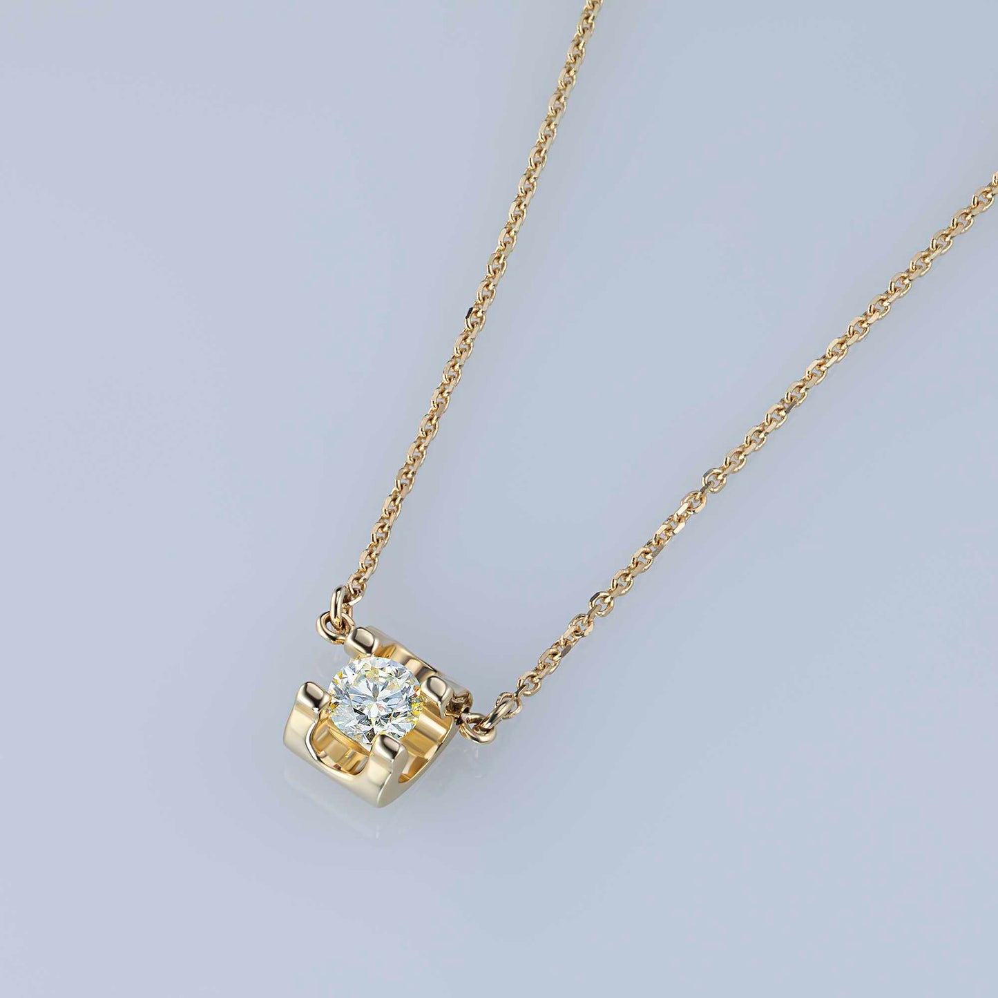 14K Yellow Gold Necklace with Lab-Created Diamonds 0.350 CT.TW