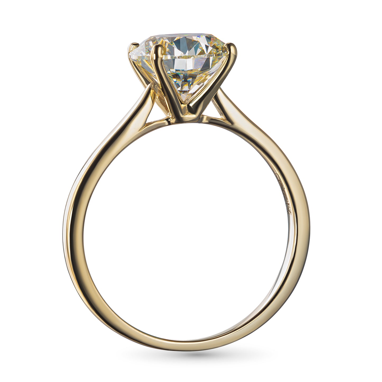 14K Yellow Gold Ring with Lab-Created Diamonds 2.120 CT.TW