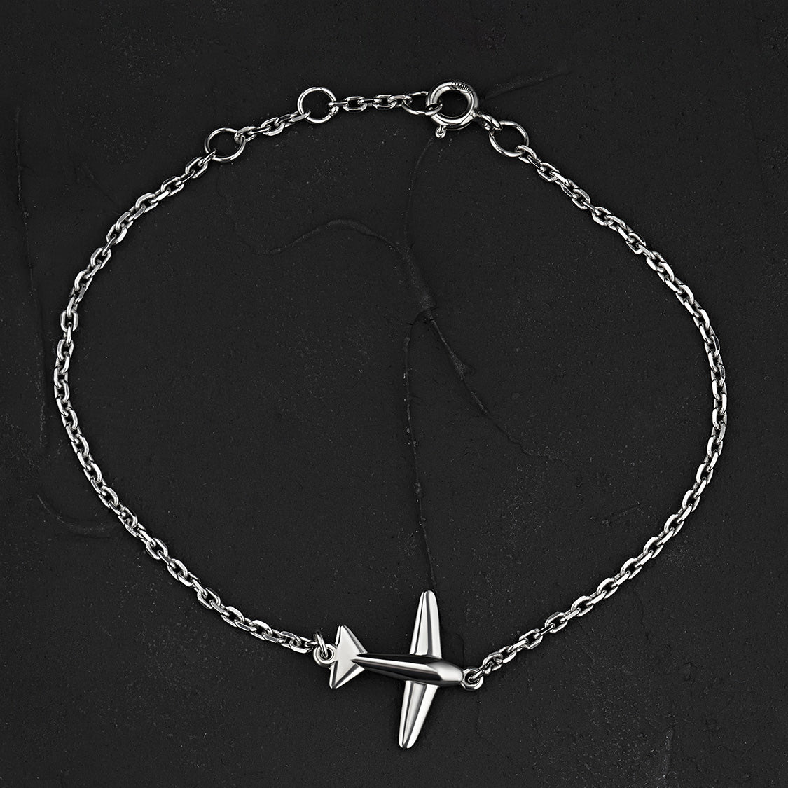 Sterling Silver Bracelet with Lab-Created Diamonds 0.010 CT.TW