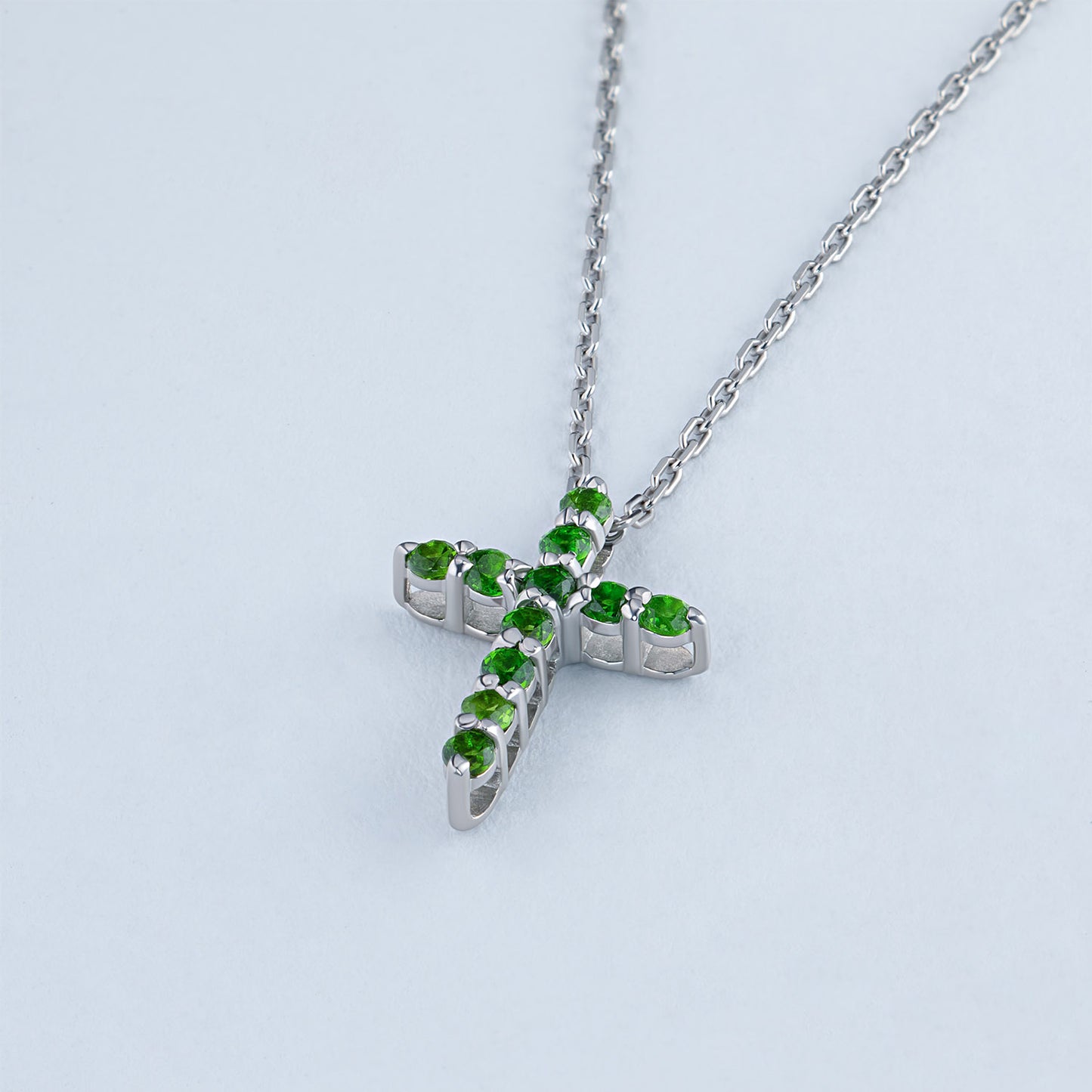 14K White Gold Pendant with Lab-Created Diamonds 0.380 CT.TW