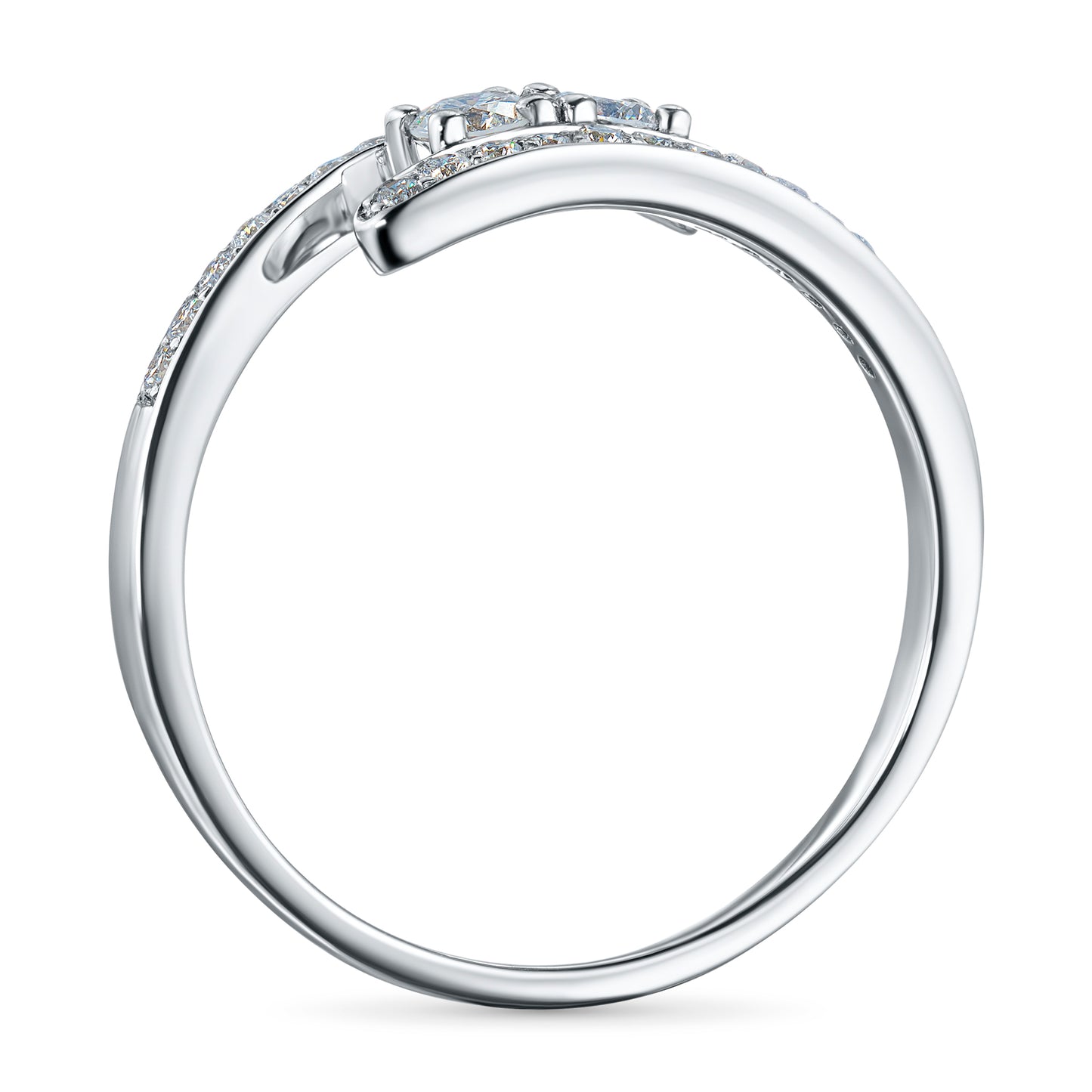 Sterling Silver Ring with Lab-Created Diamonds 0.480 CT.TW