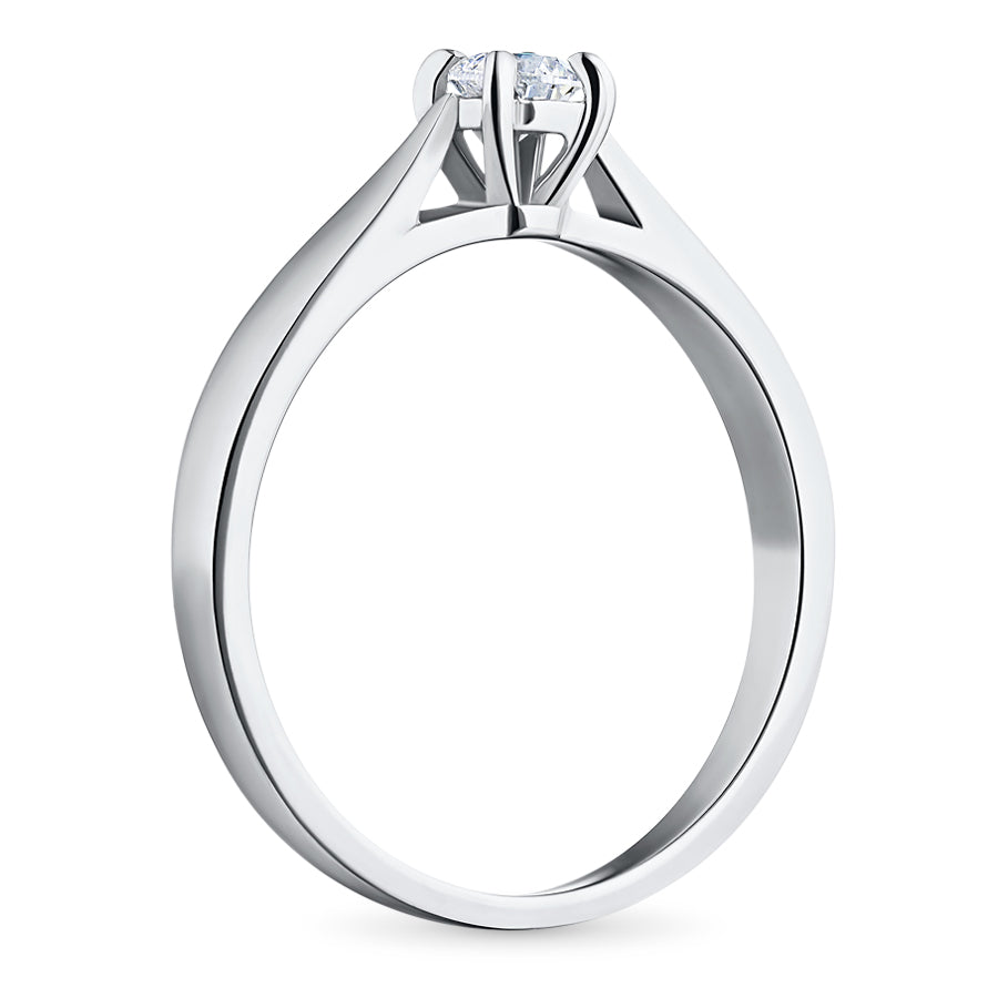 Sterling Silver Ring with Lab-Created Diamonds 0.220 CT.TW