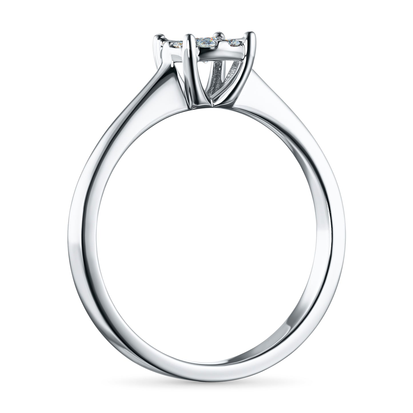 Sterling Silver Ring with Lab-Created Diamonds 0.640 CT.TW