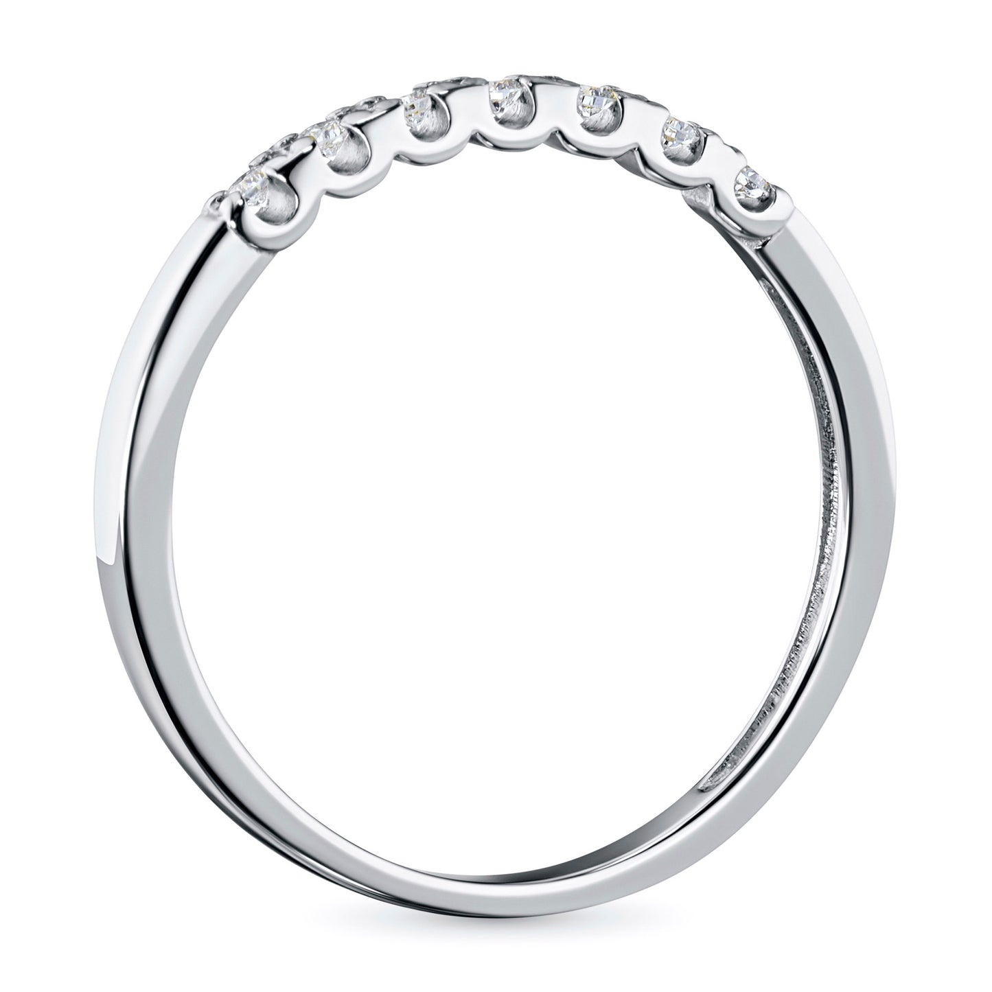 14K White Gold Ring with Lab-Created Diamonds 0.140 CT.TW