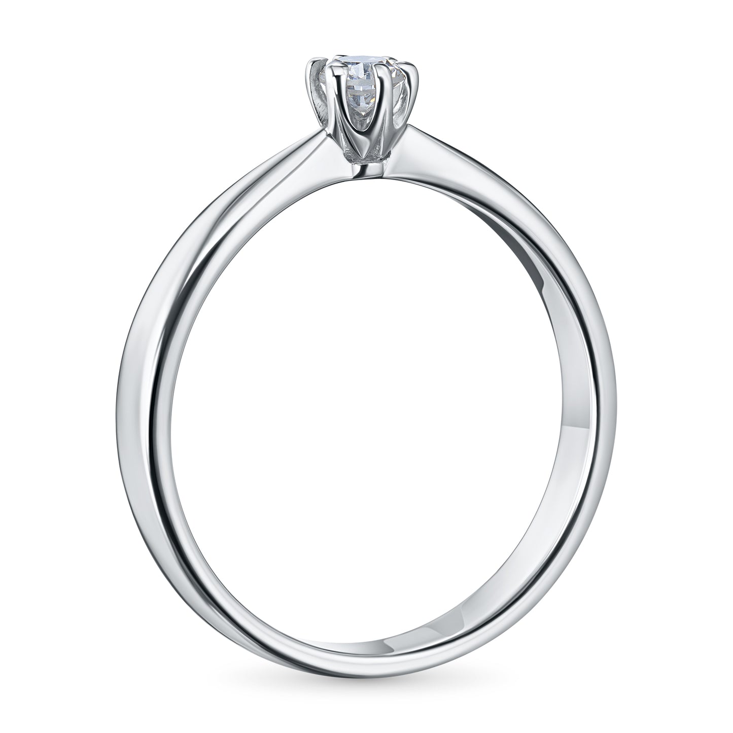 14K White Gold Ring with Lab-Created Diamonds 0.350 CT.TW