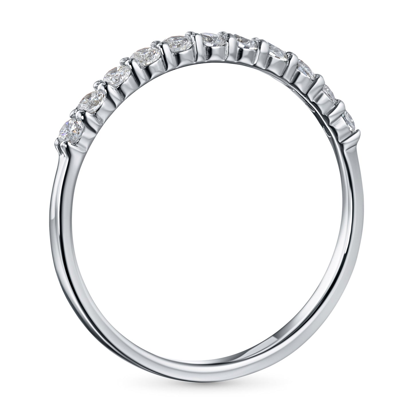 14K White Gold Ring with Lab-Created Diamonds 0.210 CT.TW
