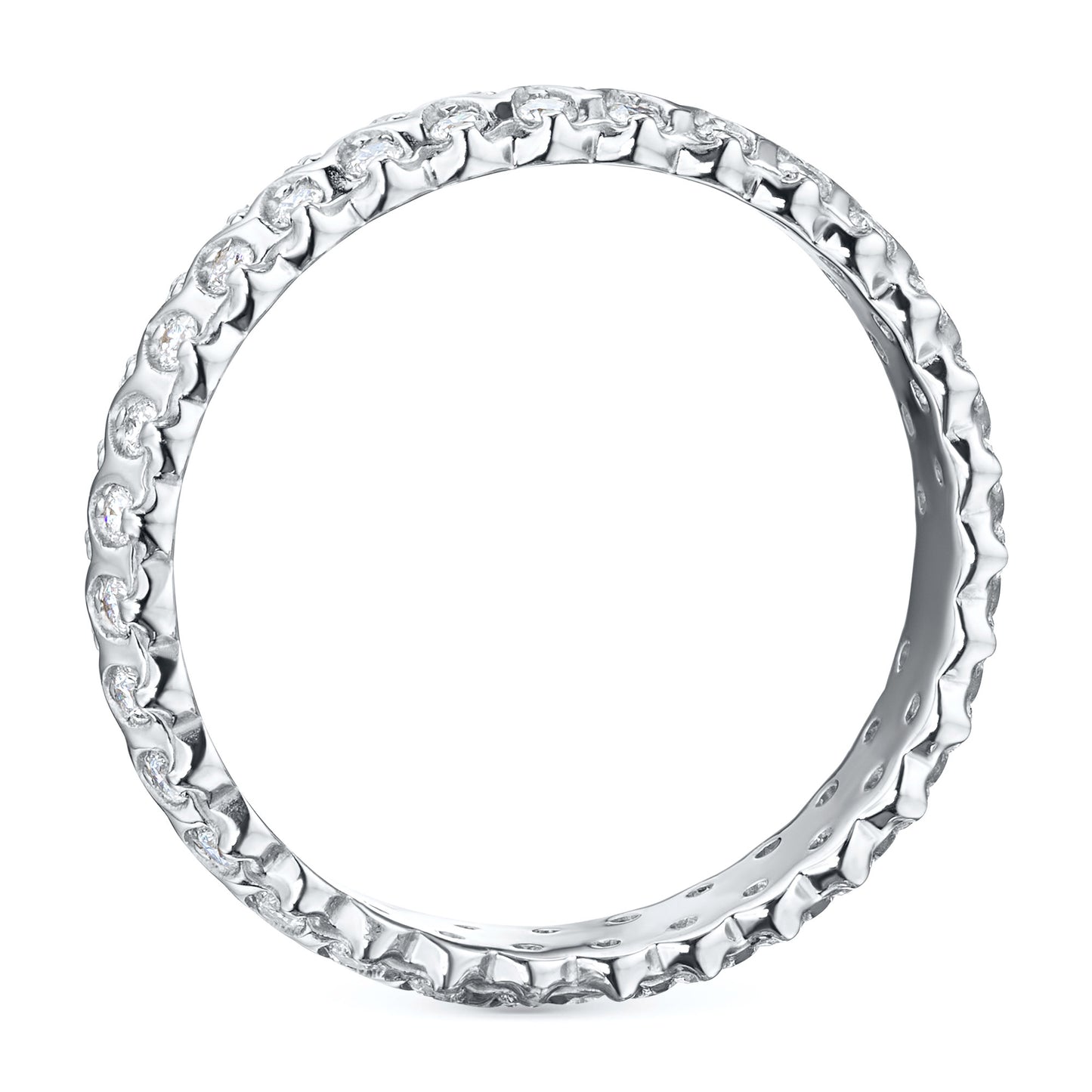 14K White Gold Ring with Lab-Created Diamonds 0.360 CT.TW