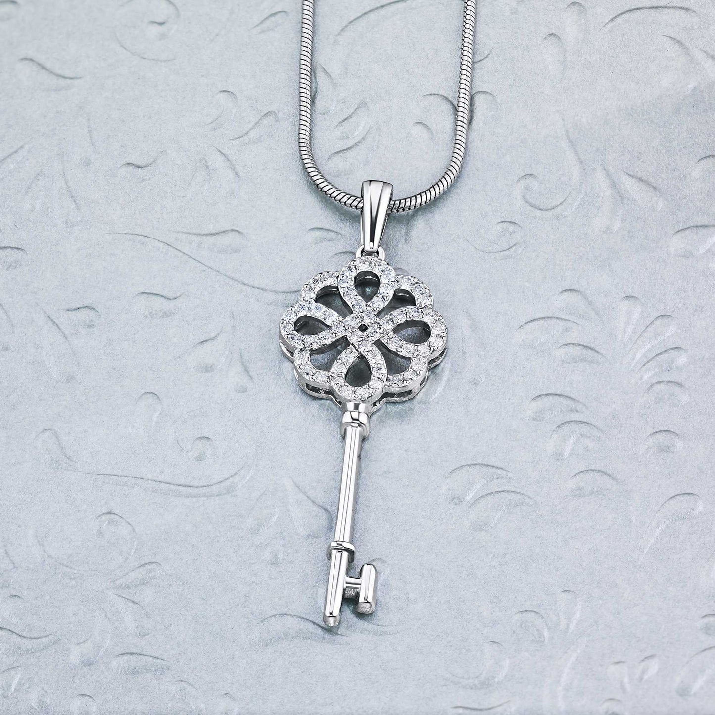Sterling Silver Pendant with Lab-Created Diamonds 0.310 CT.TW