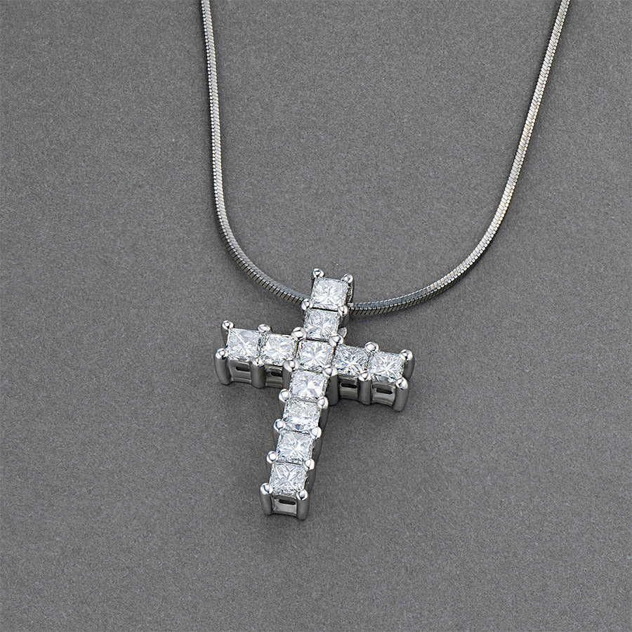 14K White Gold Pendant with Lab-Created Diamonds 1.310 CT.TW