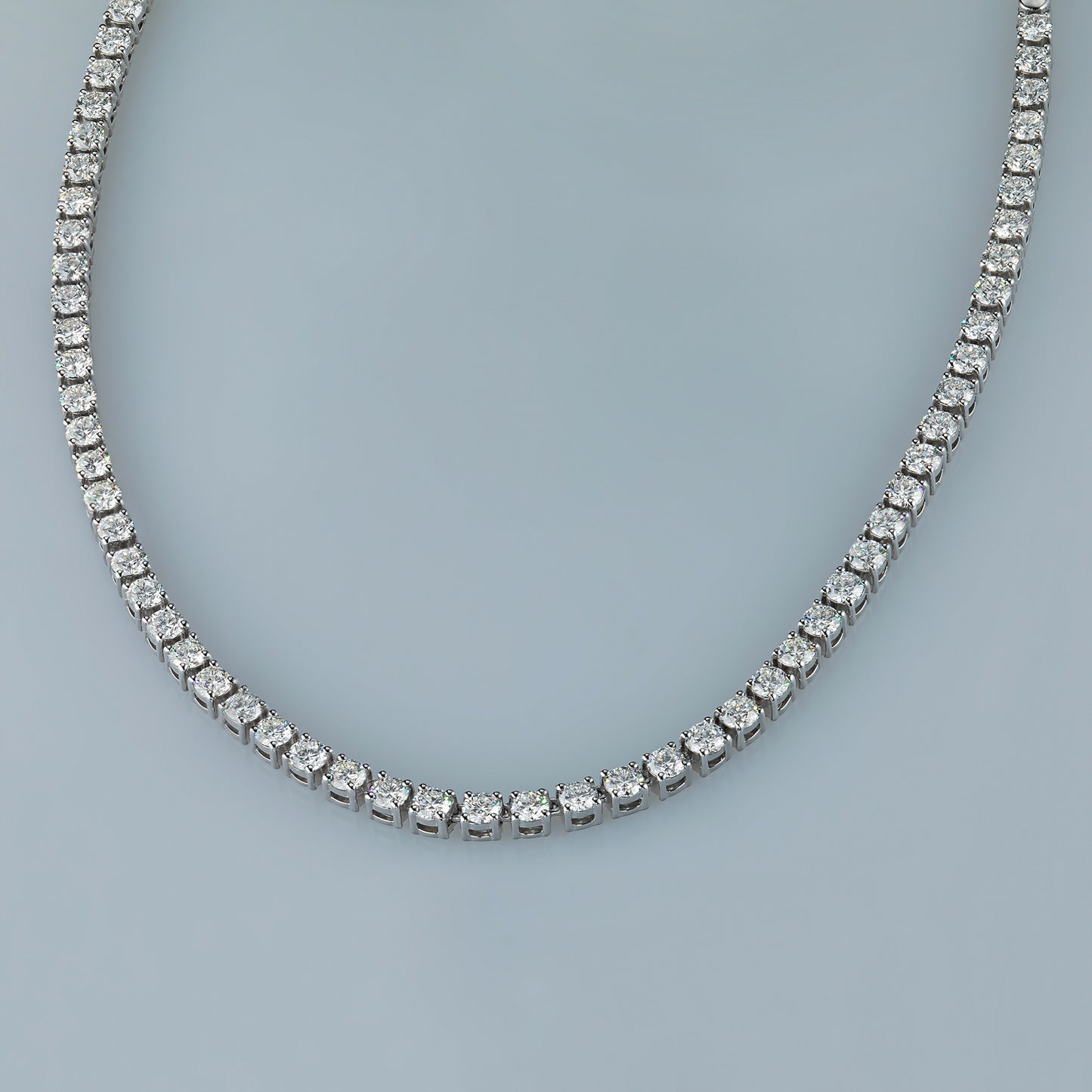 14K White Gold Necklace with Lab-Created Diamonds 6.810 CT.TW