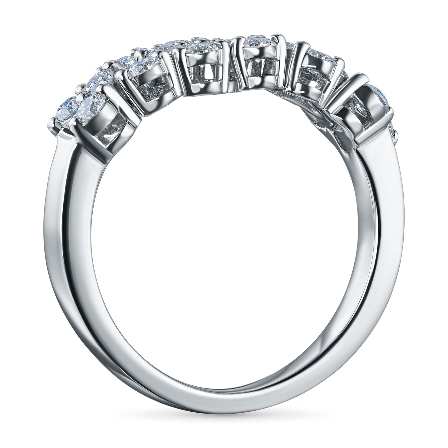 14K White Gold Ring with Lab-Created Diamonds 0.620 CT.TW