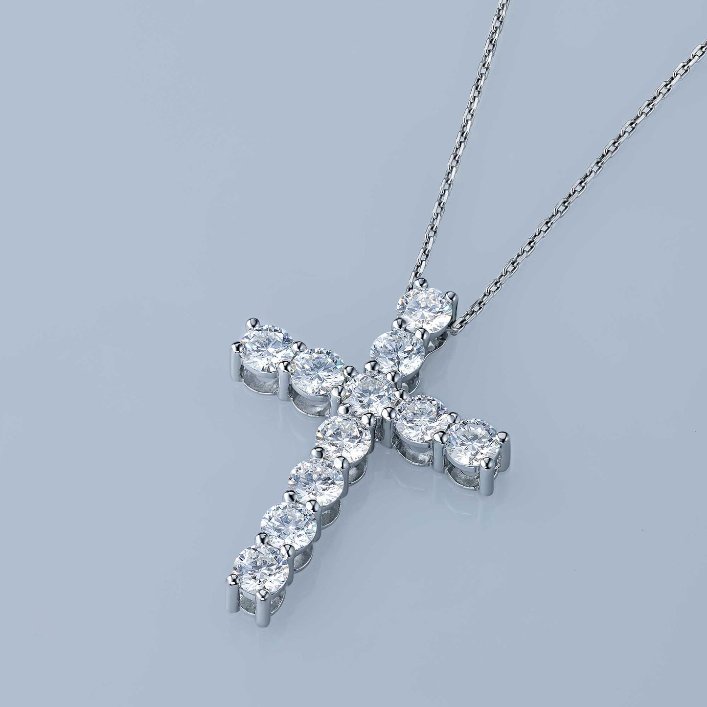 14K White Gold Pendant with Lab-Created Diamonds 2.470 CT.TW