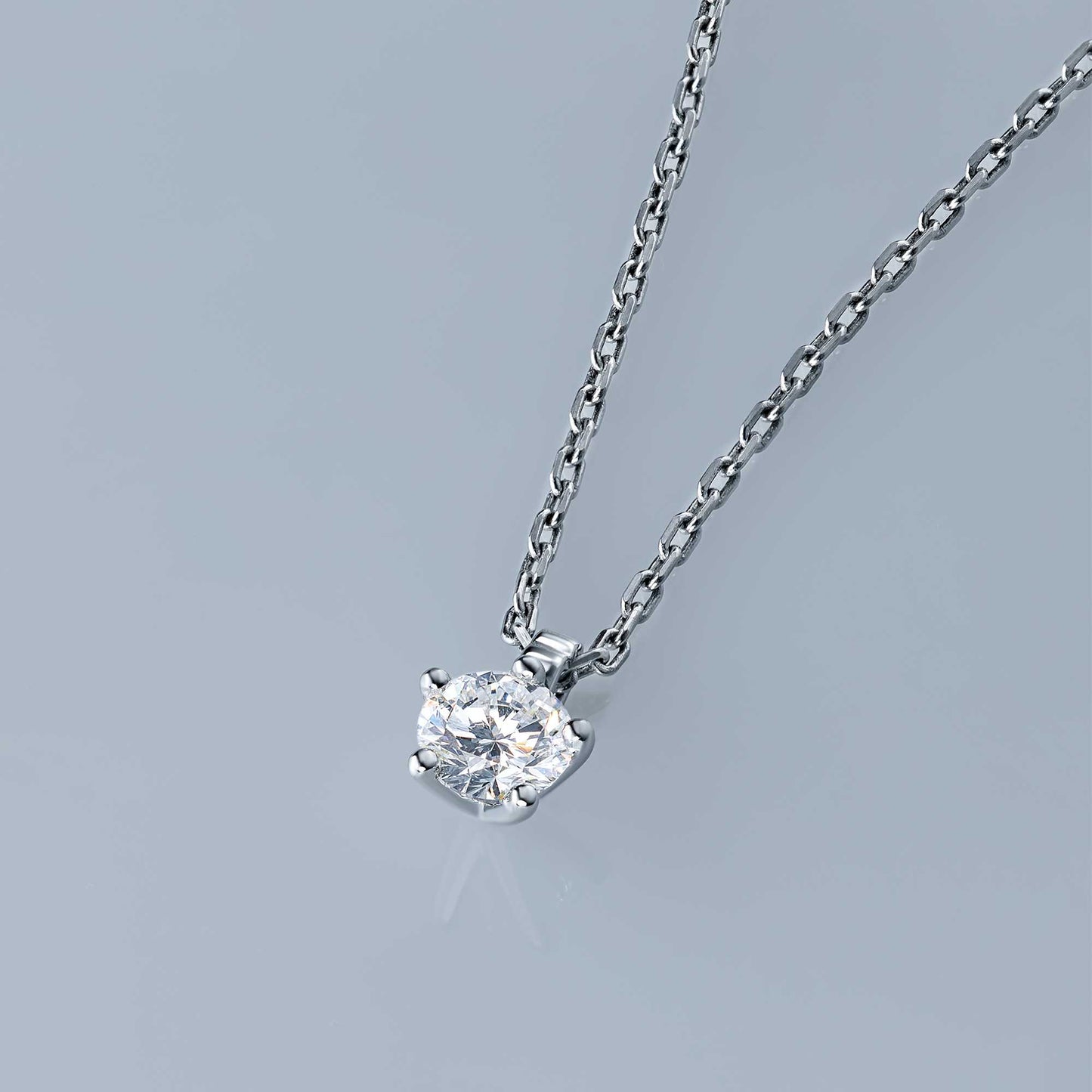 14K White Gold Pendant with Lab-Created Diamonds 0.350 CT.TW
