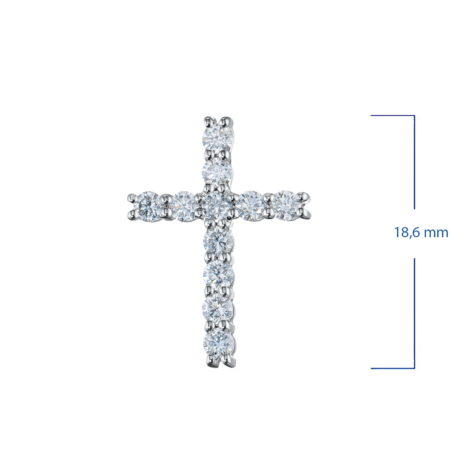 14K White Gold Pendant with Lab-Created Diamonds 0.380 CT.TW