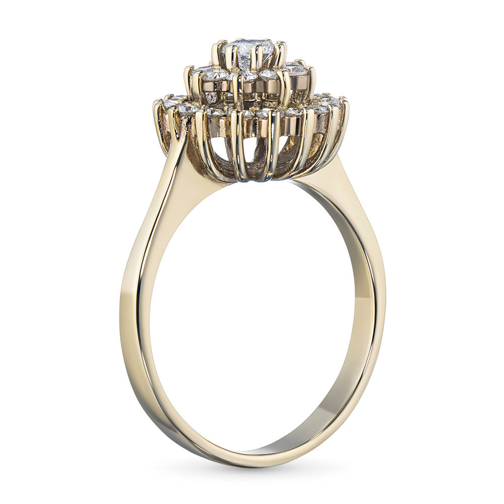 14K Rose Gold Ring with Lab-Created Diamonds 0.770 CT.TW