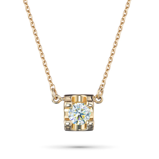14K Yellow Gold Necklace with Lab-Created Diamonds 0.350 CT.TW