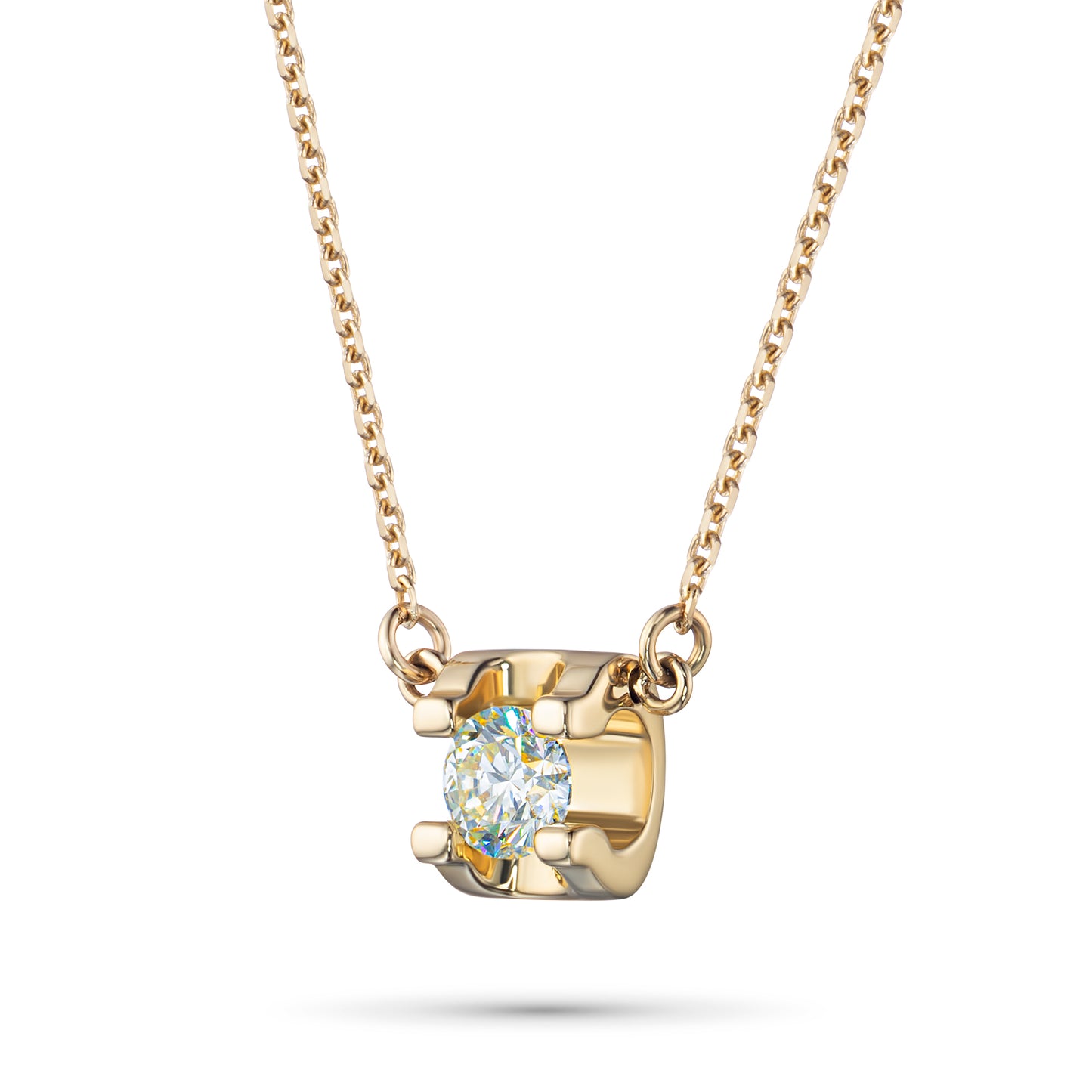 14K Yellow Gold Necklace with Lab-Created Diamonds 0.350 CT.TW