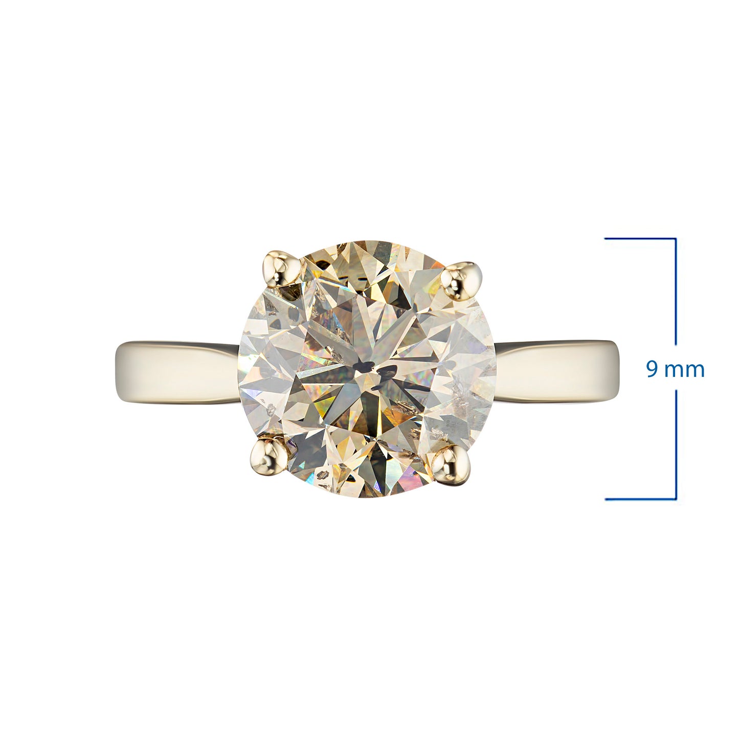 14K Yellow Gold Ring with Lab-Created Diamonds 0.650 CT.TW