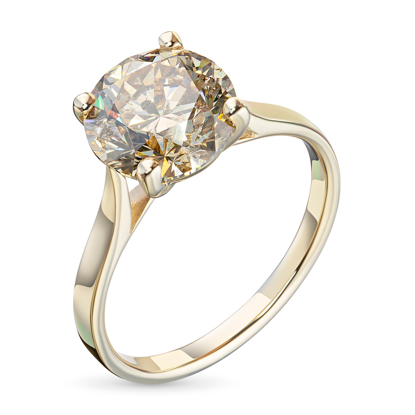 14K Yellow Gold Ring with Lab-Created Diamonds 0.650 CT.TW