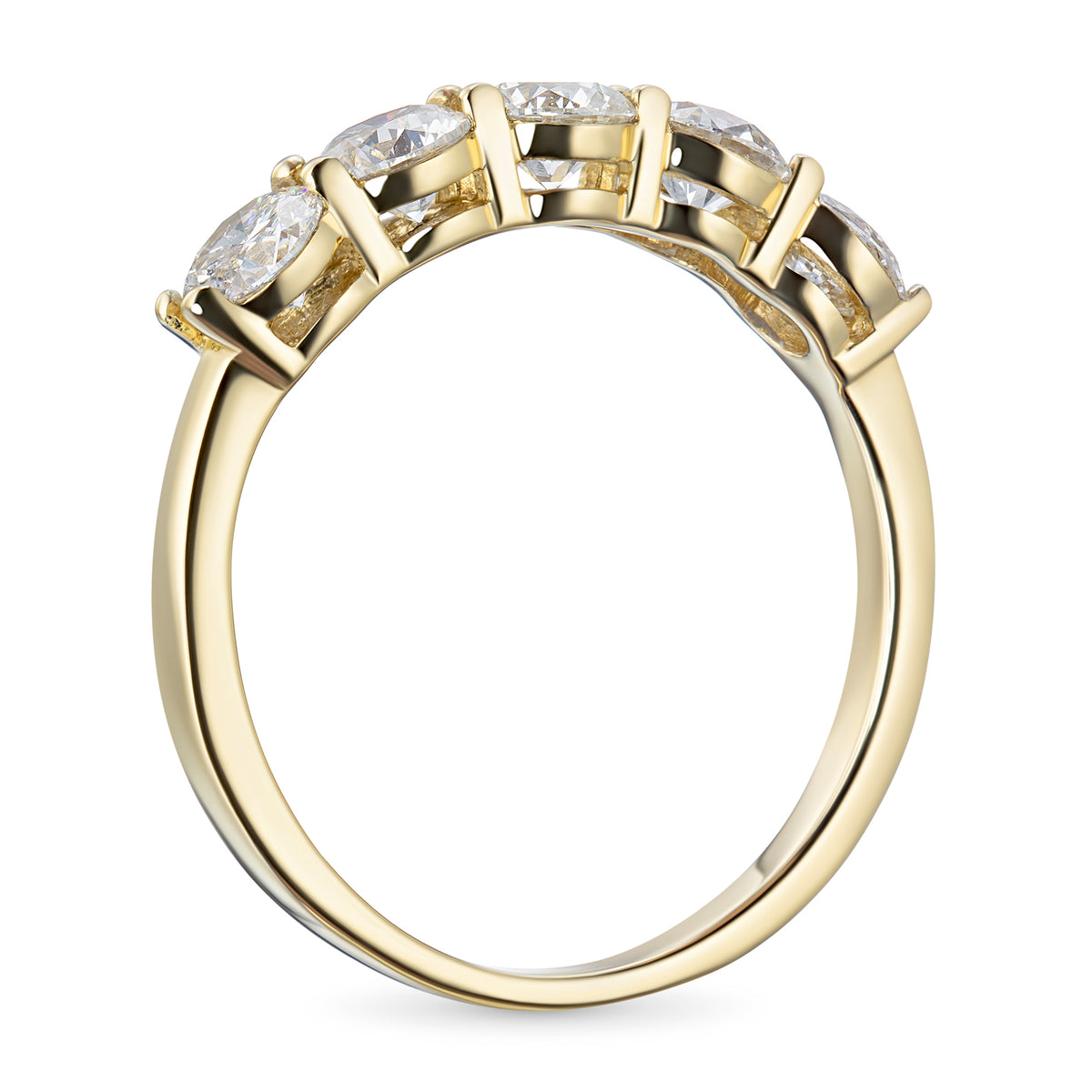 14K Yellow Gold Ring with Lab-Created Diamonds 1.370 CT.TW
