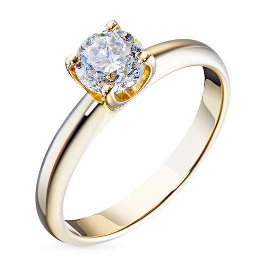 14K Yellow Gold Ring with Lab-Created Diamonds 0.450 CT.TW