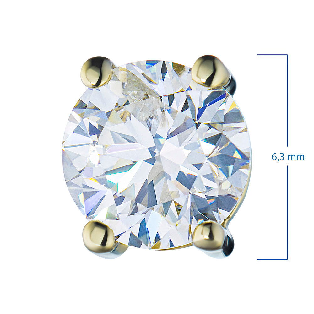 14K Yellow Gold Pendant with Lab-Created Diamonds 0.550 CT.TW