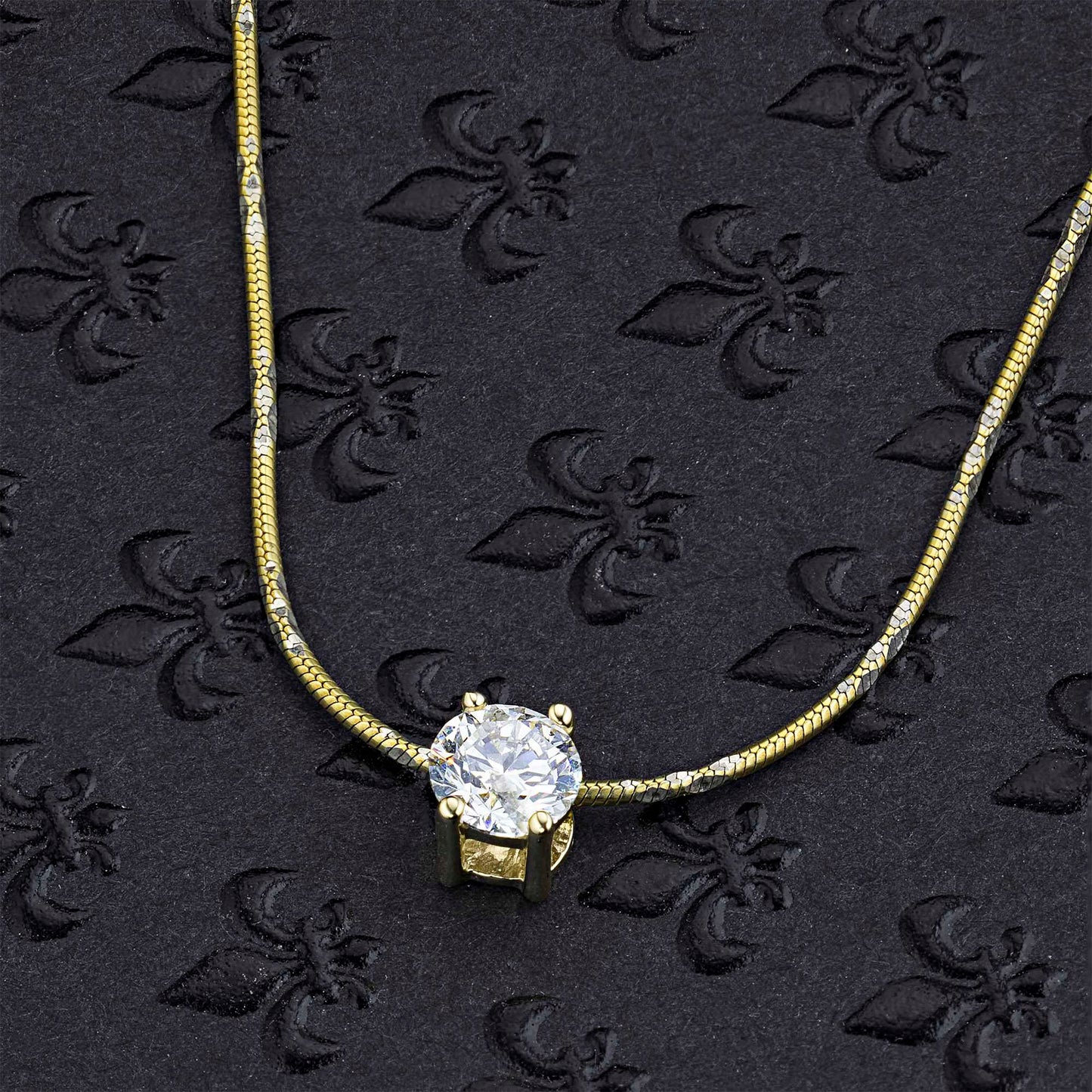 14K Yellow Gold Pendant with Lab-Created Diamonds 0.550 CT.TW