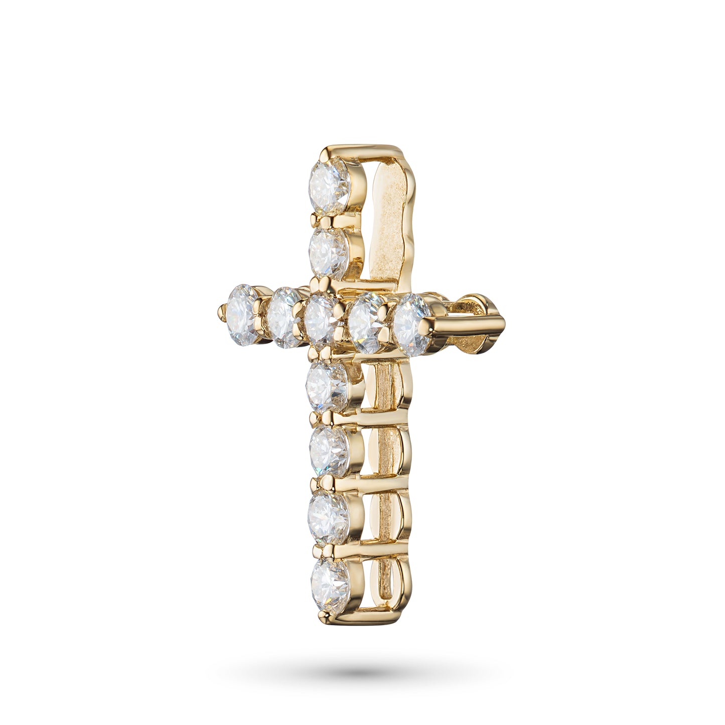 14K Yellow Gold Pendant with Lab-Created Diamonds 0.930 CT.TW