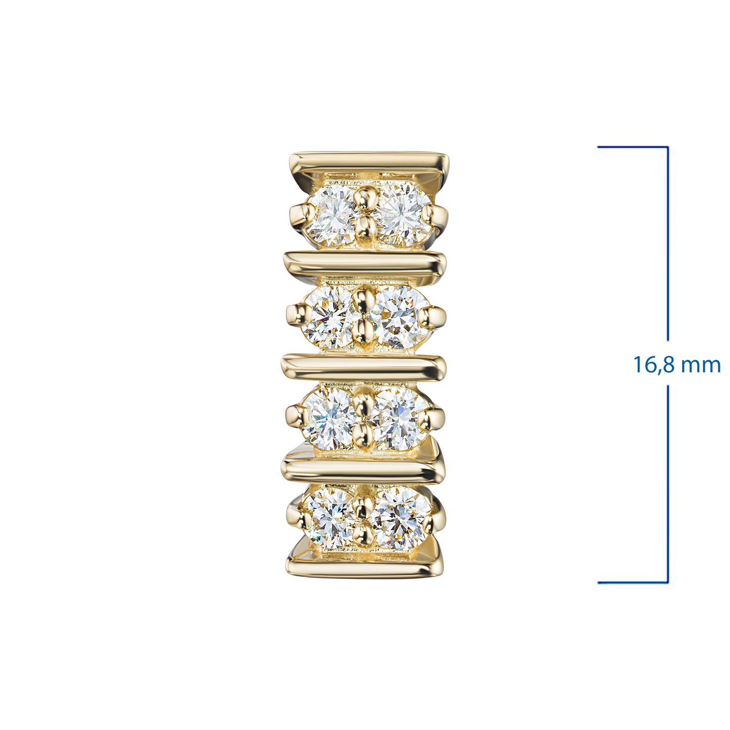 14K Yellow Gold Pendant with Lab-Created Diamonds 0.480 CT.TW