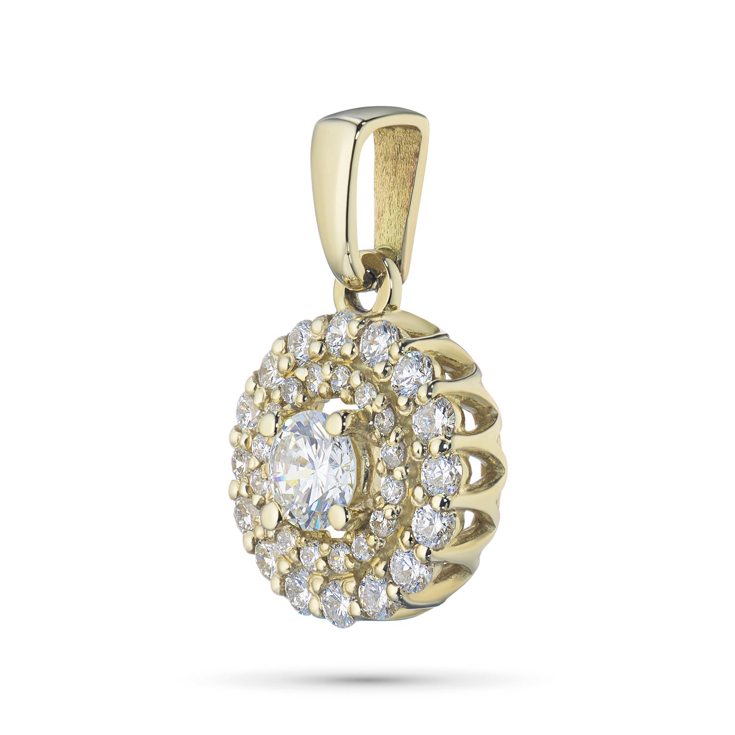 14K Yellow Gold Pendant with Lab-Created Diamonds 0.630 CT.TW