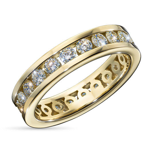14K Yellow Gold Ring with Lab-Created Diamonds 1.370 CT.TW