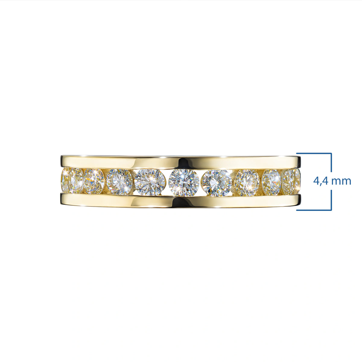 14K Yellow Gold Ring with Lab-Created Diamonds 1.370 CT.TW