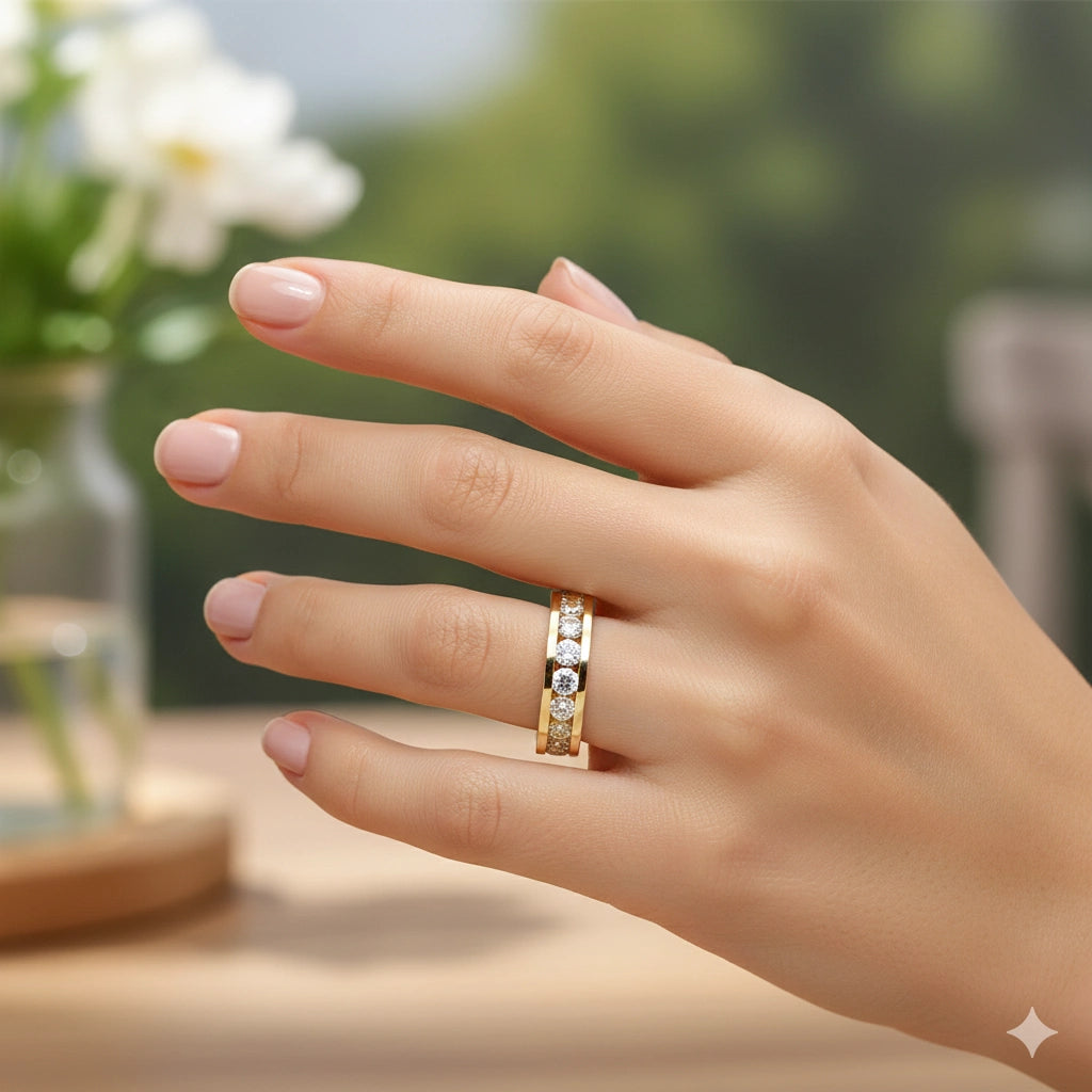 14K Yellow Gold Ring with Lab-Created Diamonds 1.370 CT.TW