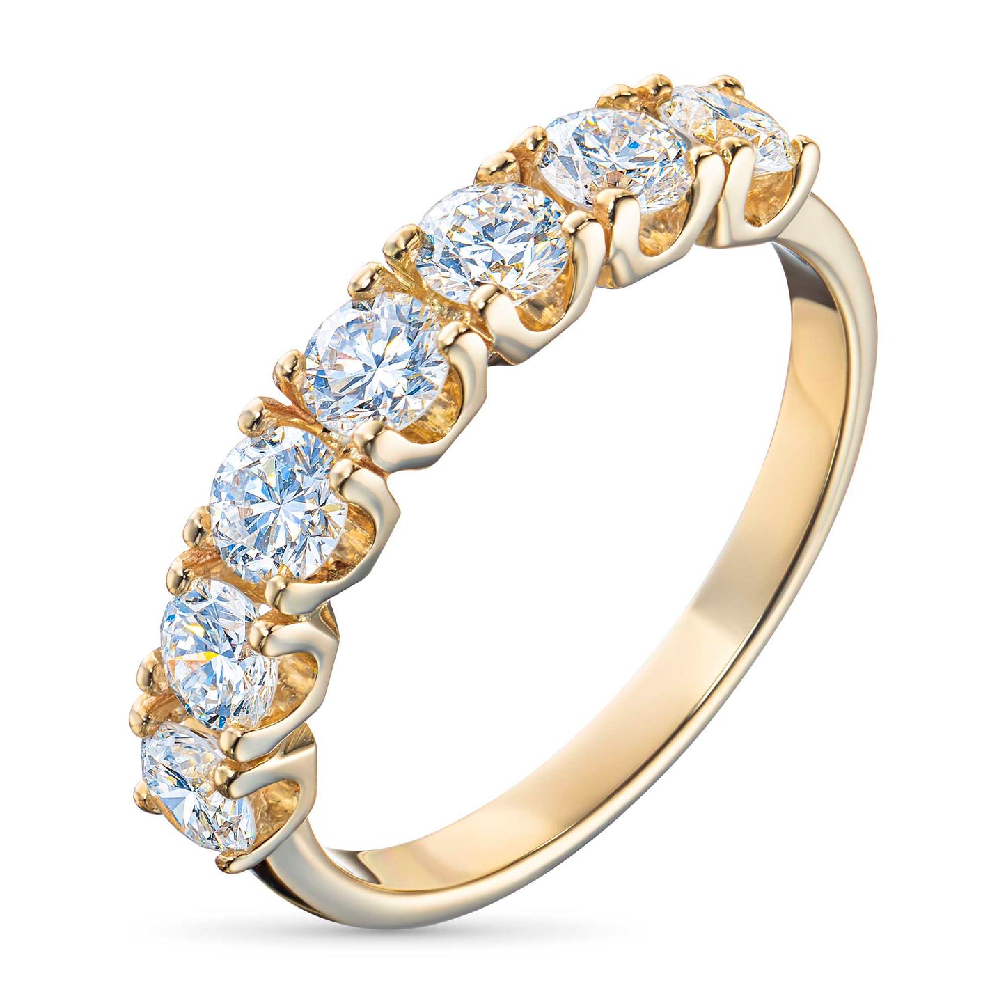 14K Yellow Gold Ring with Lab-Created Diamonds 1.080 CT.TW