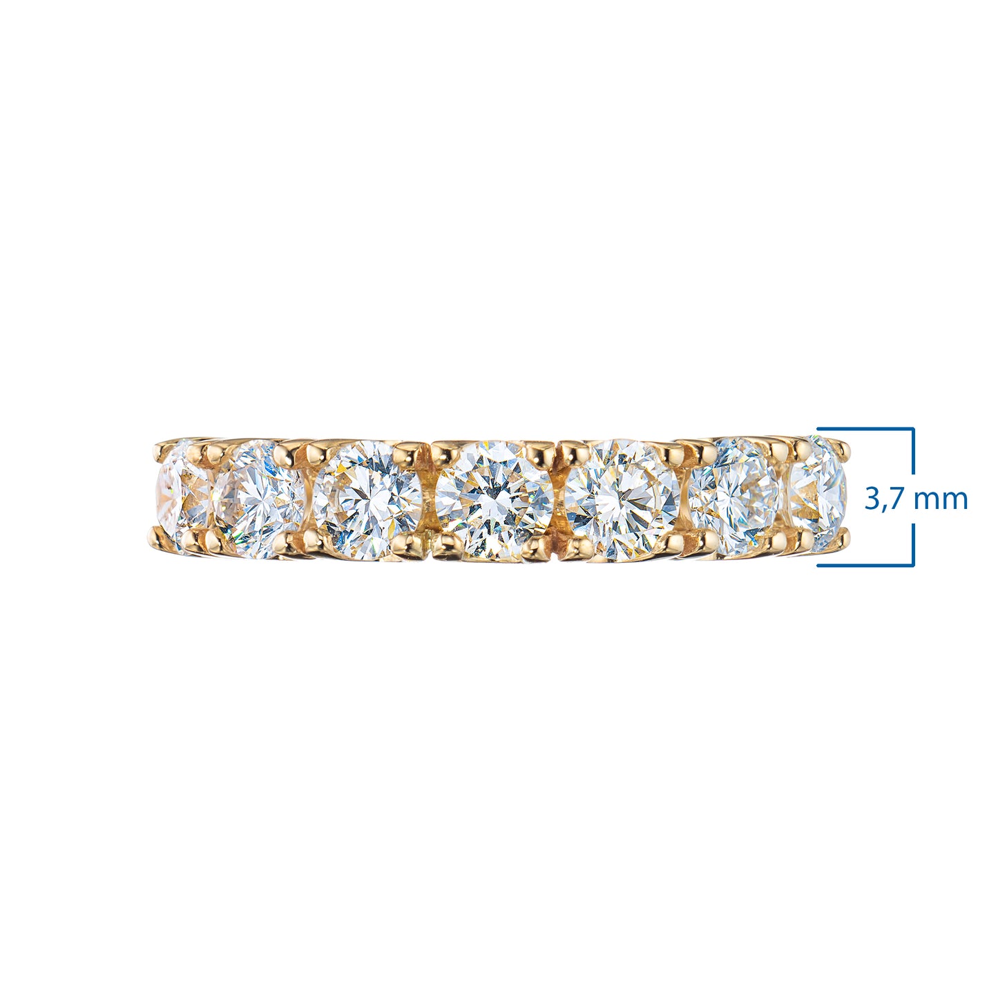 14K Yellow Gold Ring with Lab-Created Diamonds 1.080 CT.TW