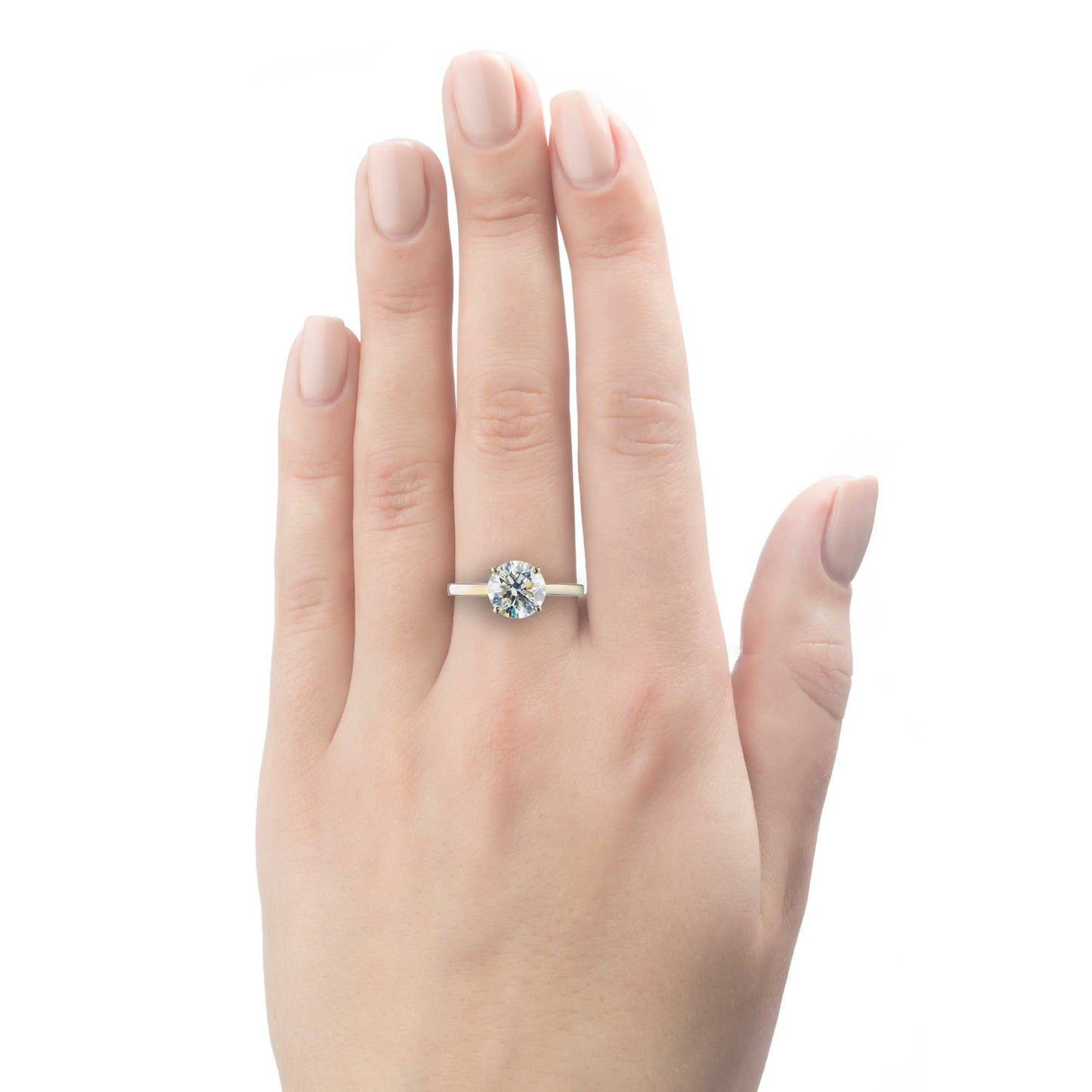 14K Yellow Gold Ring with Lab-Created Diamonds 2.120 CT.TW