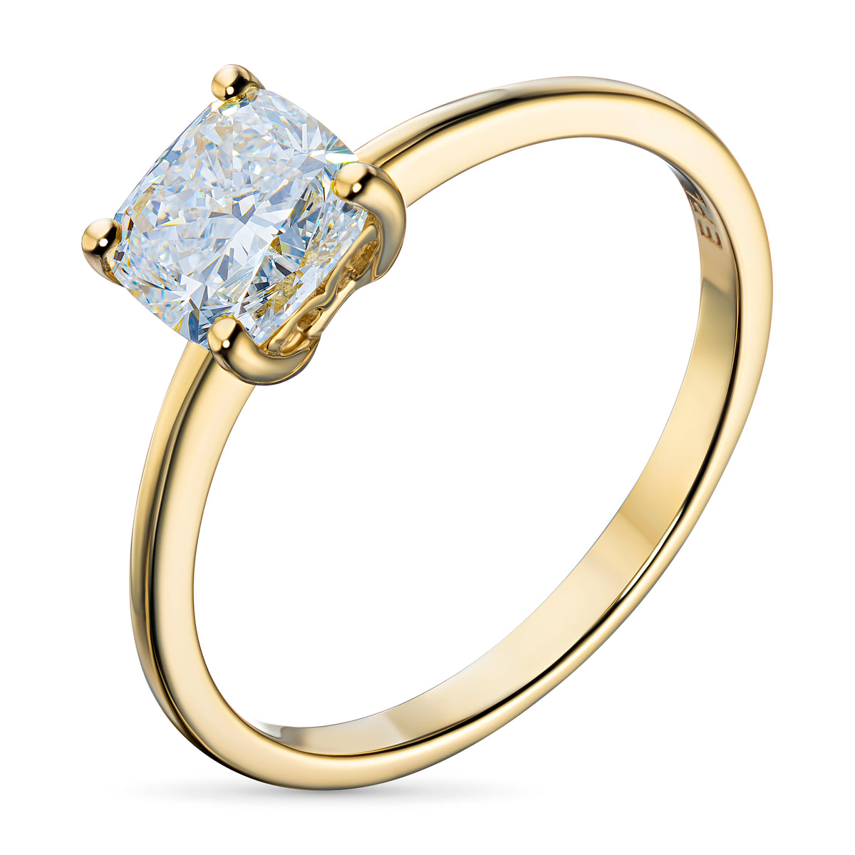 14K Yellow Gold Ring with Lab-Created Diamonds 1.120 CT.TW