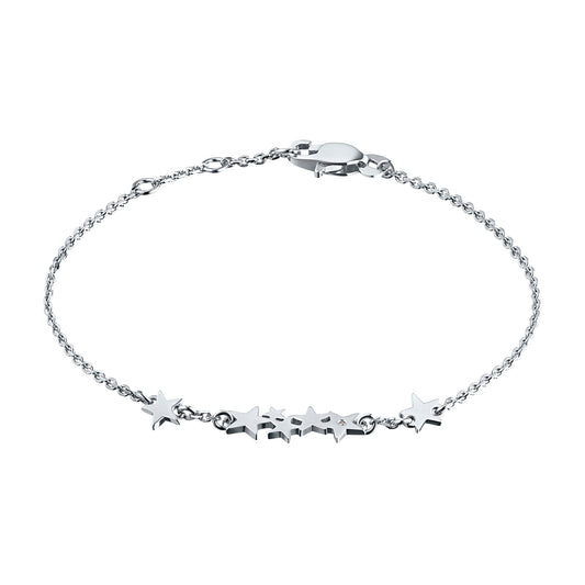 Sterling Silver Bracelet with Lab-Created Diamonds 0.010 CT.TW