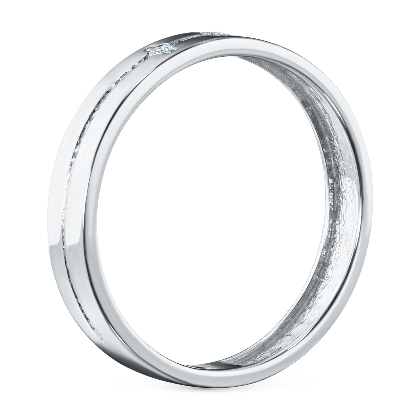 Sterling Silver Ring with Lab-Created Diamonds 0.040 CT.TW