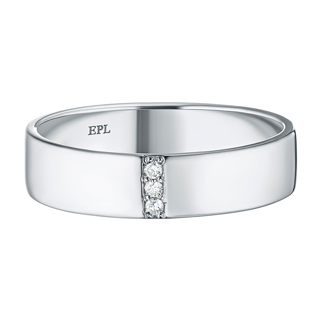 Sterling Silver Ring with Lab-Created Diamonds 0.030 CT.TW