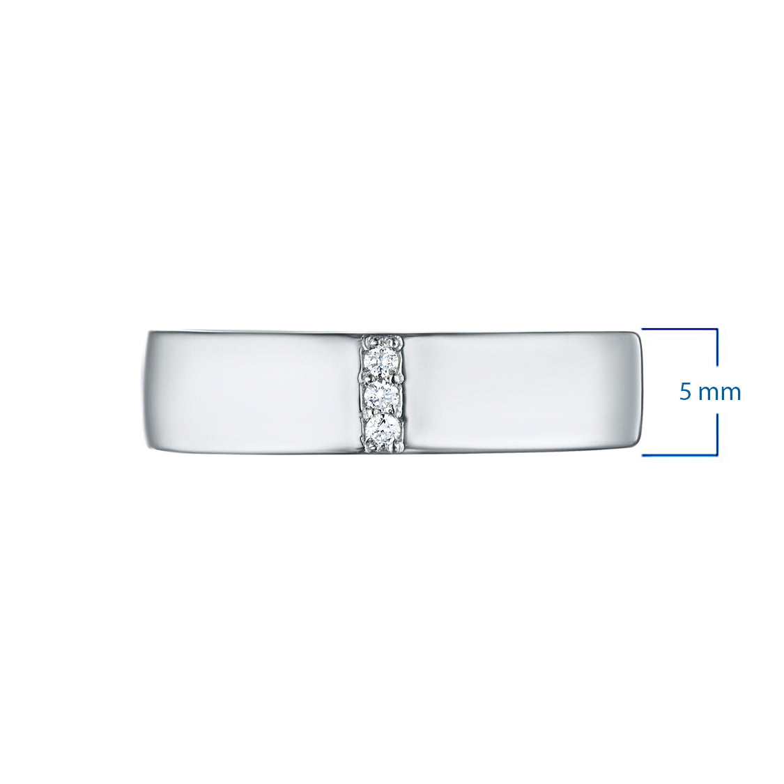Sterling Silver Ring with Natural Diamonds 0.026 CT.TW