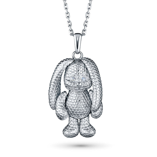 Sterling Silver Pendant with Lab-Created Diamonds 0.010 CT.TW