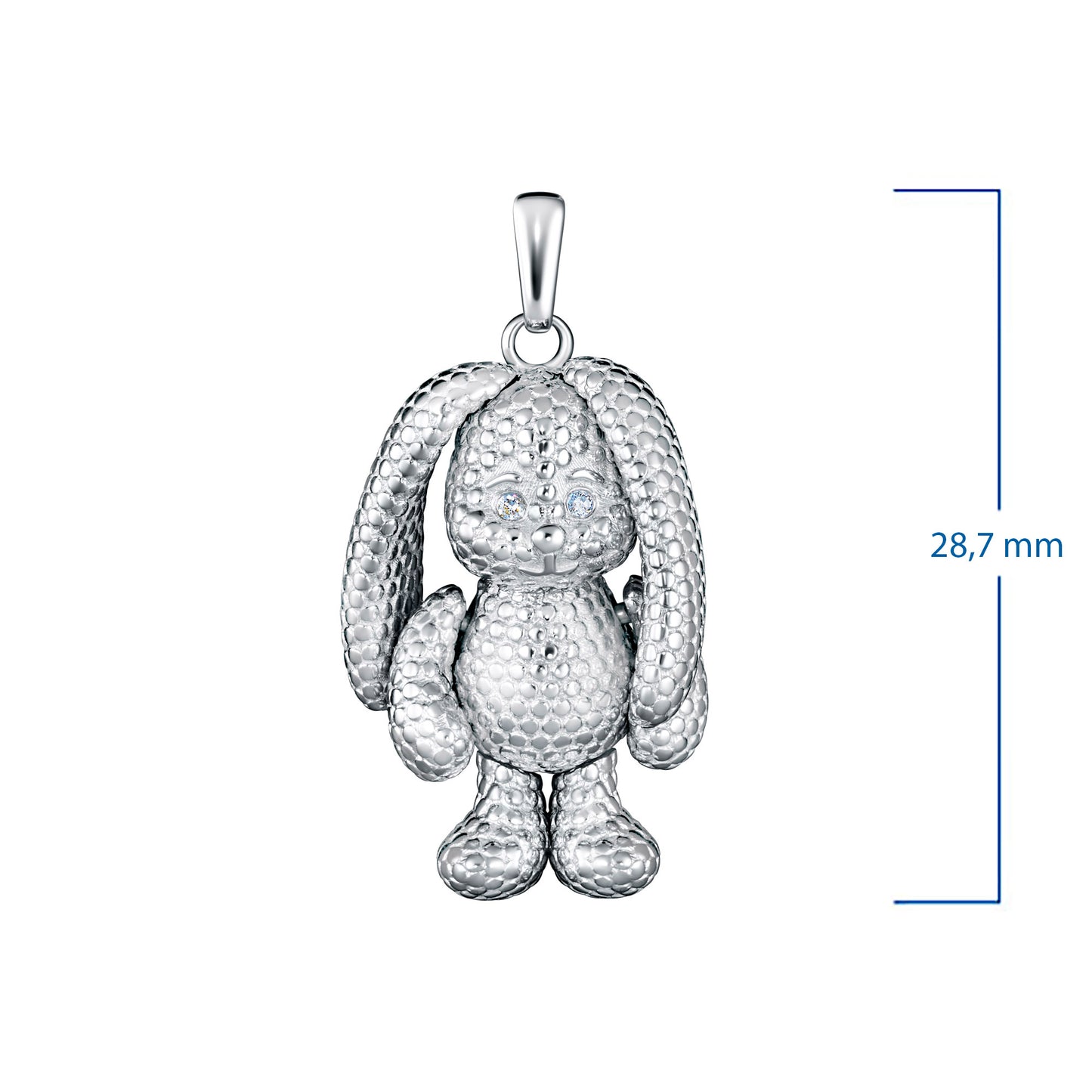 Sterling Silver Pendant with Lab-Created Diamonds 0.010 CT.TW