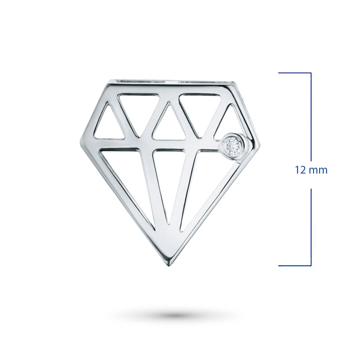 Sterling Silver Pendant with Lab-Created Diamonds 0.010 CT.TW