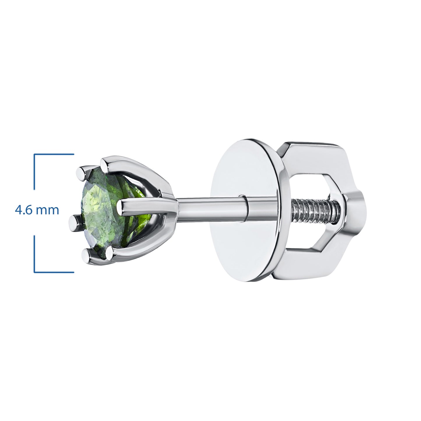 Sterling Silver Earring Studs with Lab-Created Diamonds 0.170 CT.TW