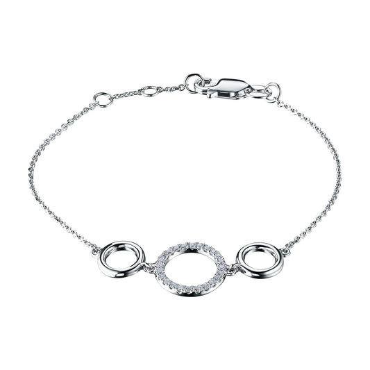 Sterling Silver Bracelet with Lab-Created Diamonds 0.290 CT.TW