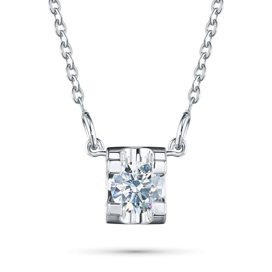 Sterling Silver Necklace with Lab-Created Diamonds 0.260 CT.TW
