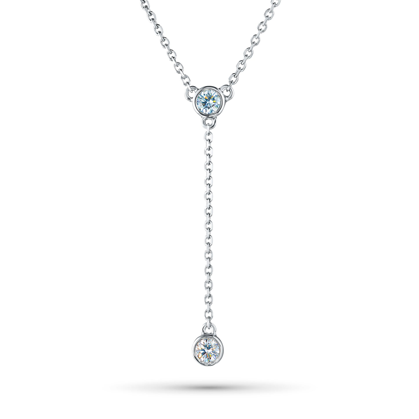 Sterling Silver Necklace with Lab-Created Diamonds 0.240 CT.TW
