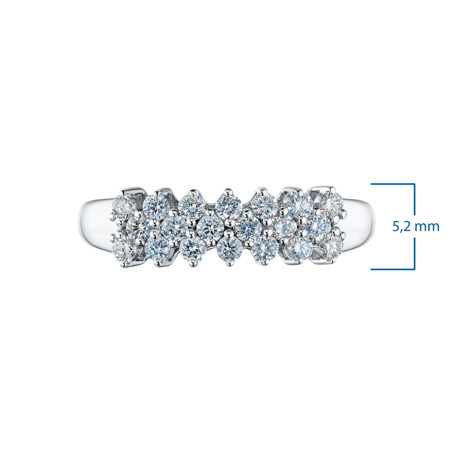 Sterling Silver Ring with Lab-Created Diamonds 0.390 CT.TW