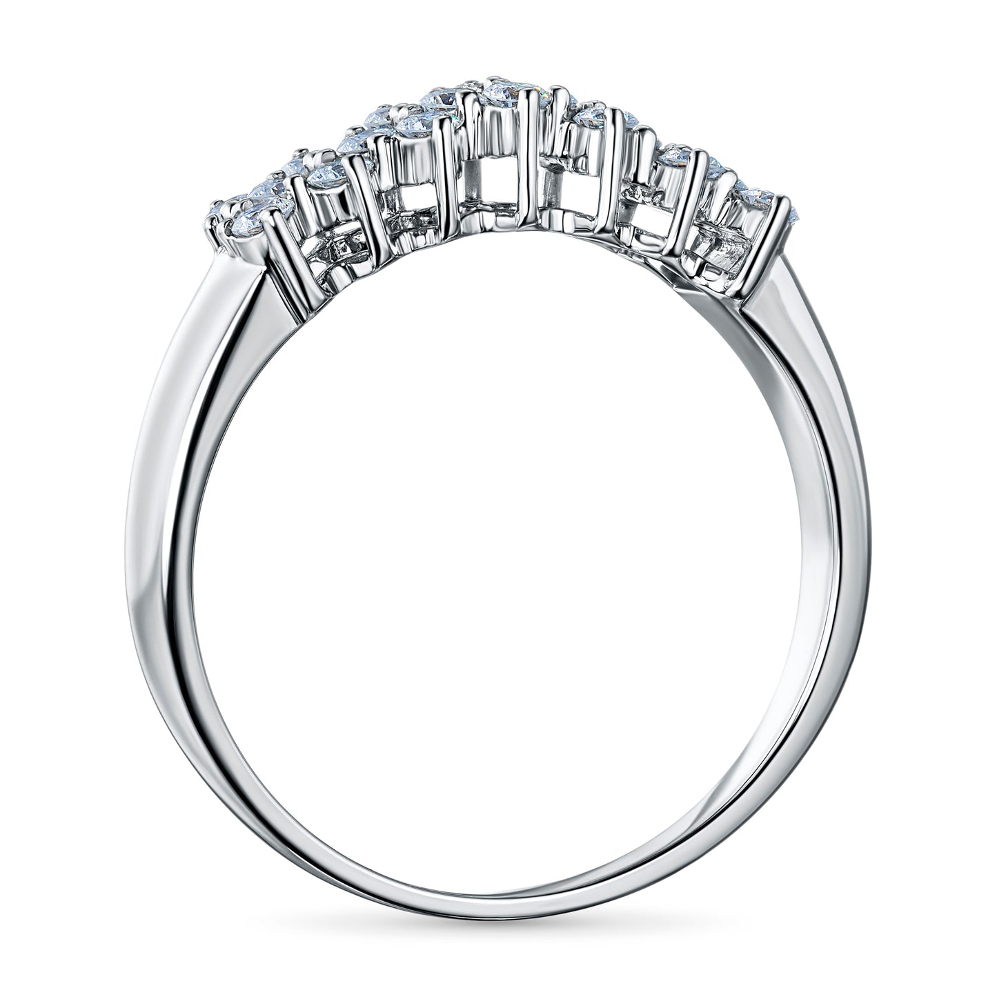 Sterling Silver Ring with Lab-Created Diamonds 0.390 CT.TW